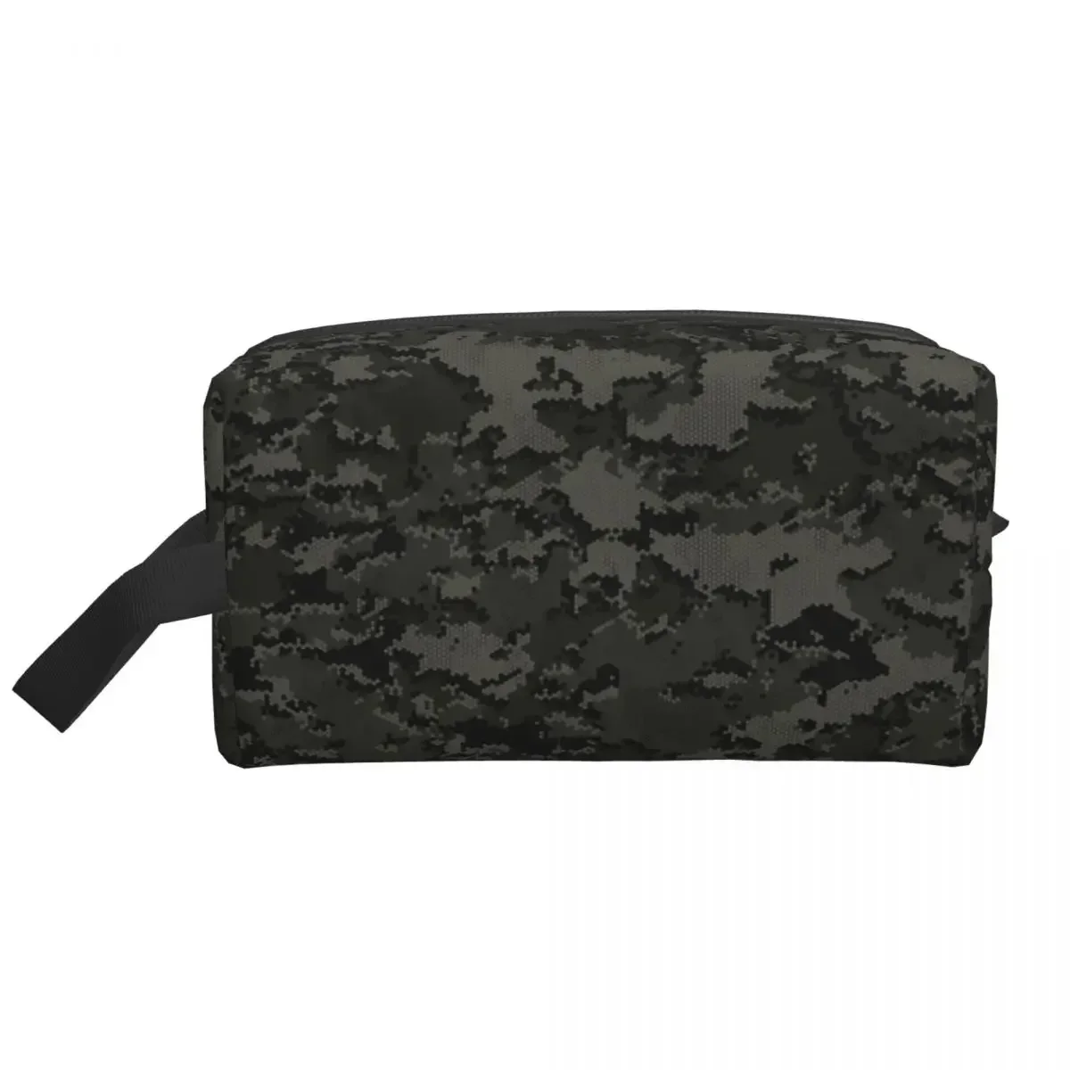 Custom Blackout Zulu Camouflage Travel Cosmetic Bag Women Camo Makeup Toiletry Organizer Ladies Beauty Storage Dopp Kit