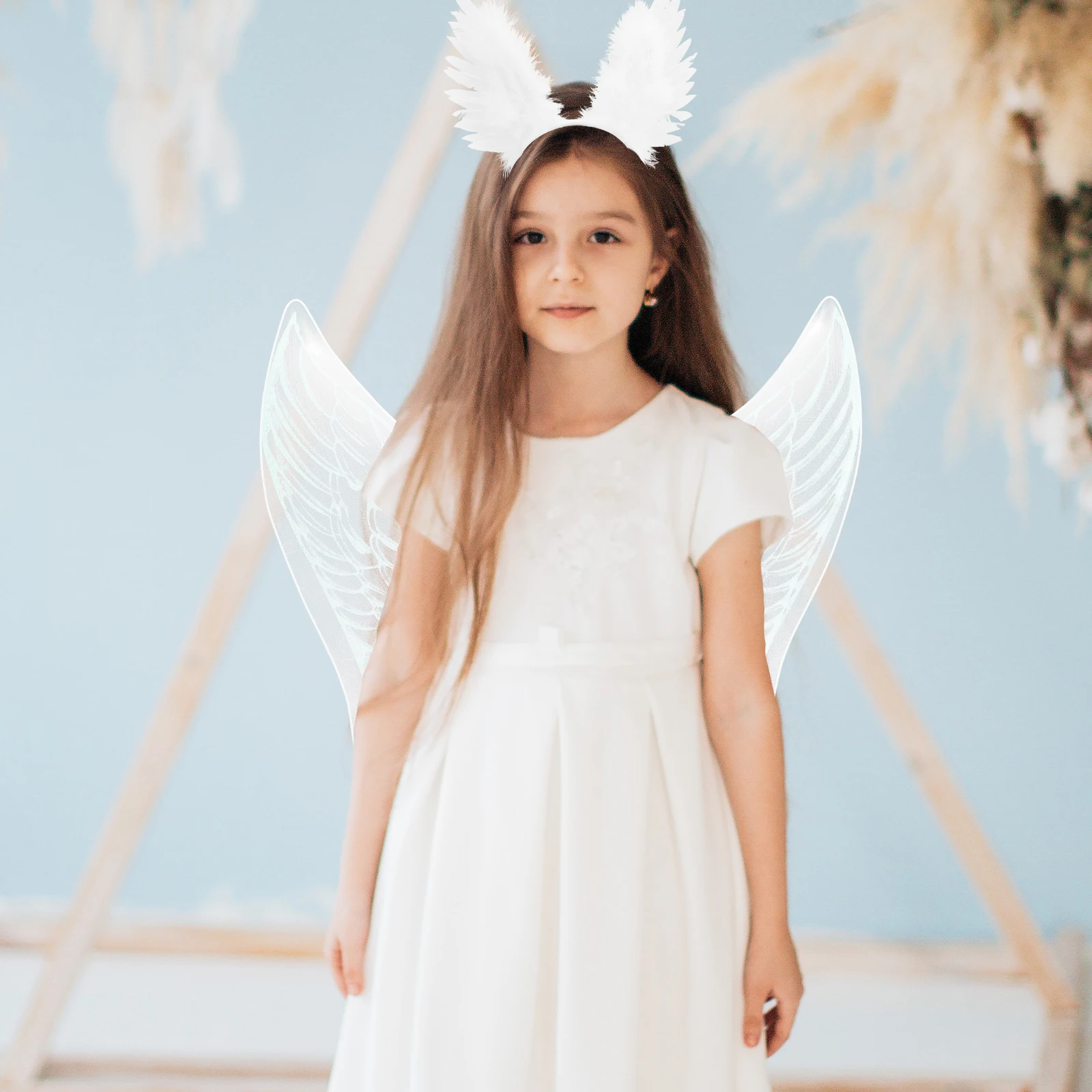

Set Red Cosplay Party Props Lightweight Durable Angel Costume Wings For Cosplay Angel Costume Wings Reusable