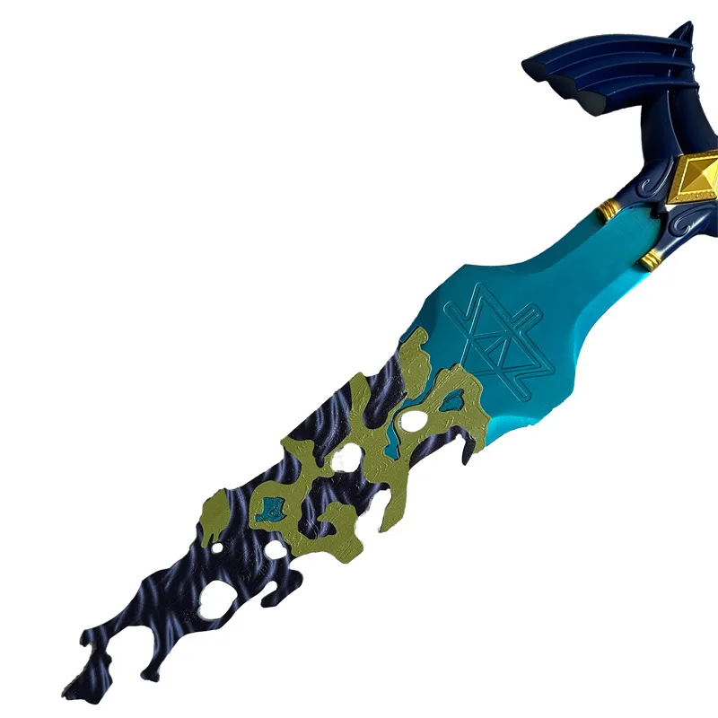 Quente 61cm a lenda zelda lágrimas do reino link a espada mestre corrodada metal para cosplay coleção presentes de aniversário