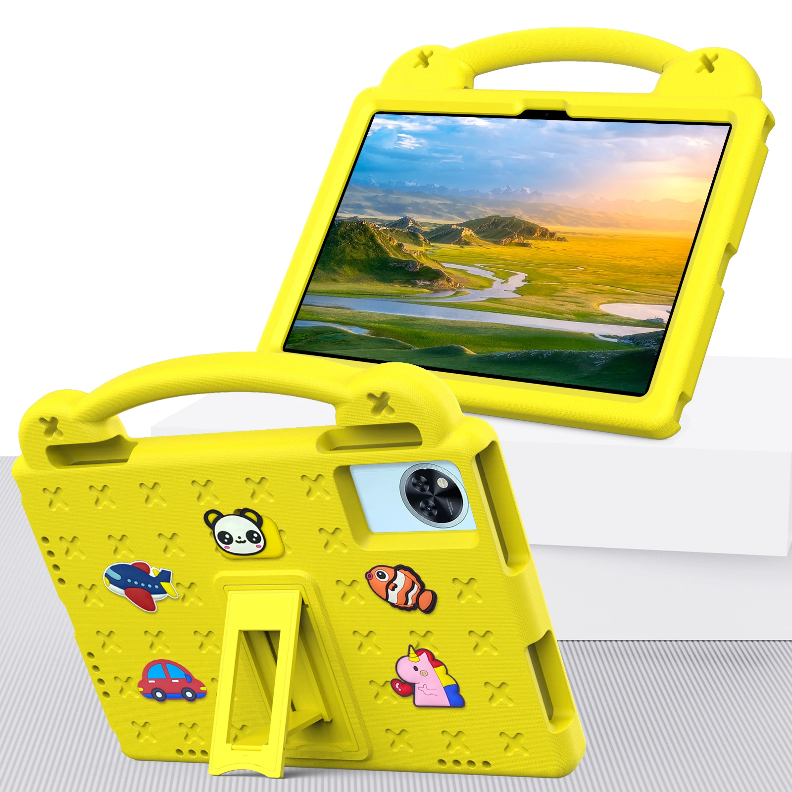 

EVA Kids Friendly Cute Case For Infinix Xpad 20 2025 11.0 inch Built-in Kickstand DIY Funda Tablet Cover With Portable Handle