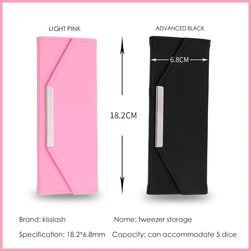 Leather Storage For Tweezers Professional Eyelash Extension Tools Bag Protect Case Eyebrow Scissors Brushes