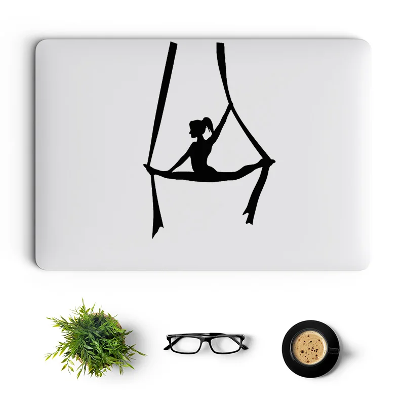 Yoga Balance Girl Laptop Assessories Sticker for Macbook Pro 14 16 Retina 12 15  Air 13 Inch Mac Skin Vinyl Art Notebook Decal