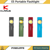 KLARUS E5 Flashlight Portable Bright Light Dual Source Magnetic USB-C Rechargeable Mini EDC Outdoor Accessories