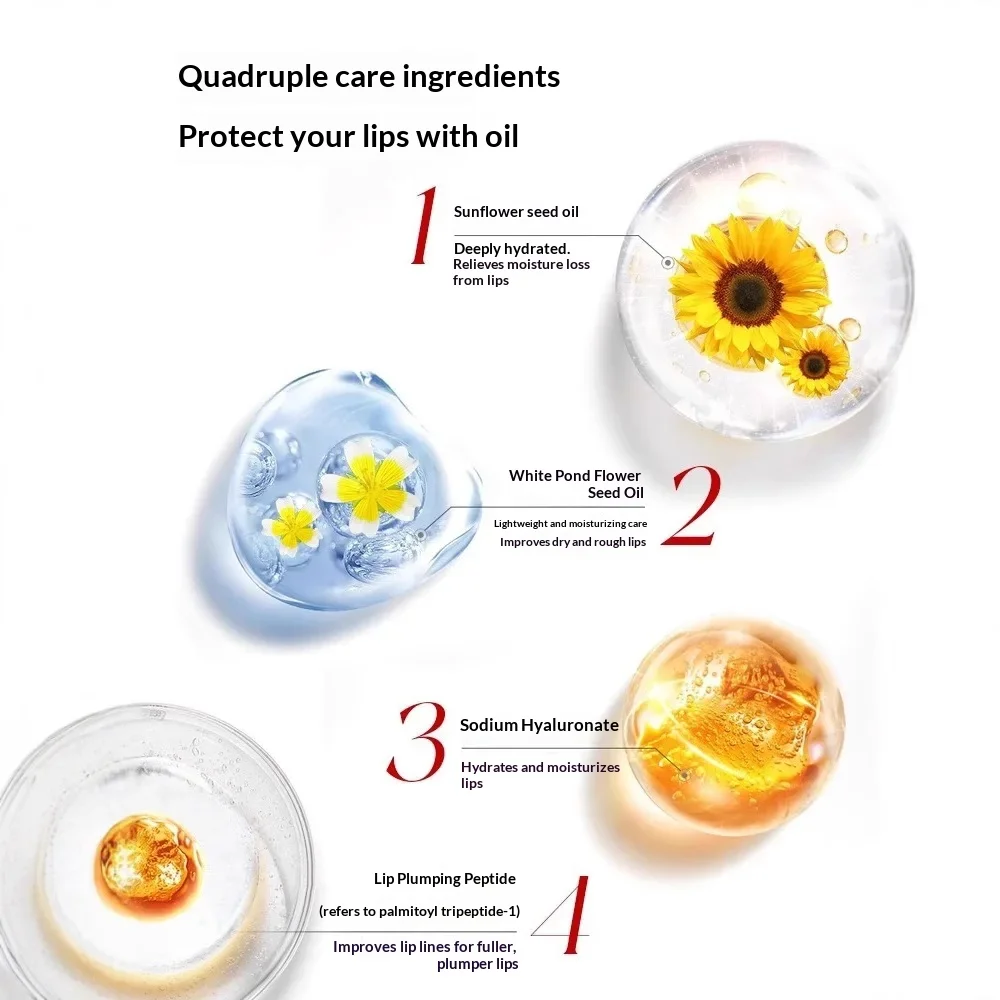 RMT Bobo Lip Oil Stack Batom Gloss Lip Gloss Hidratante Lip Oil Hidratante Essência Gloss