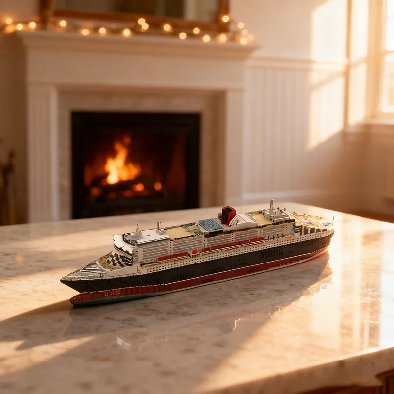 

5770pcs MOC Queen Mary 2 Building instructions only Model blocks toy Architecture Assemble DIY Christmas gifts idea Education