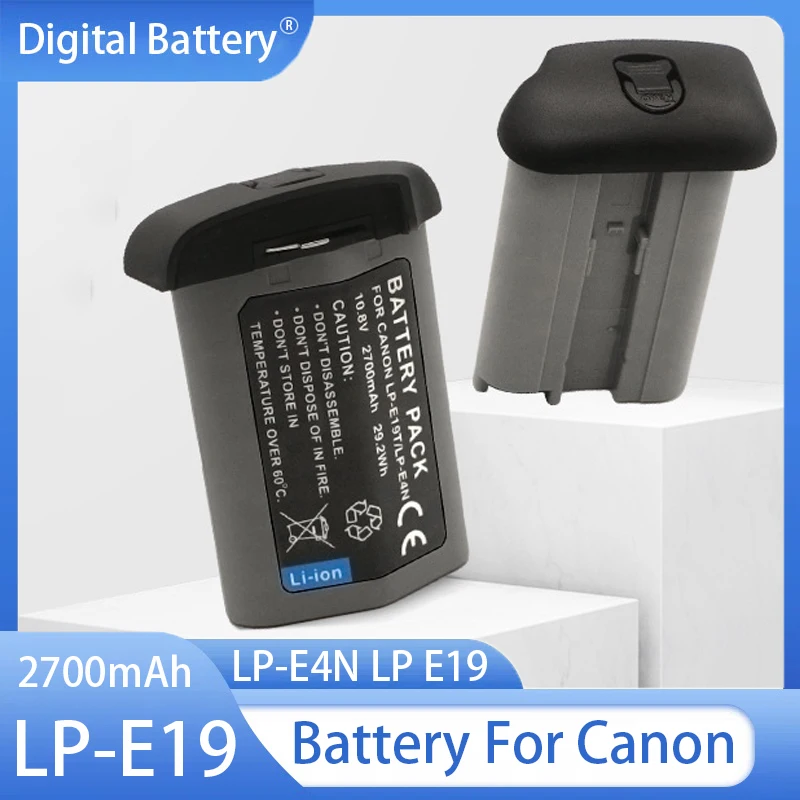 

LP-E19 LP-E4N Battery 2700mAh 10.8V LP E19 Rechargeable Batteries For Canon-1DX 1DX MarK2 Mark3 MARK4 1DS SLR Camera Battery