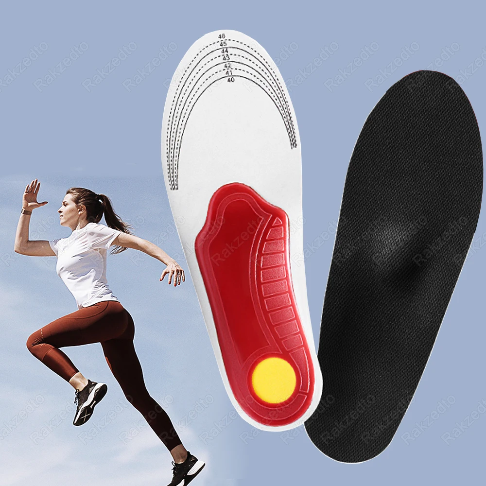 Palmilhas ortopédicas de suporte de arco para suporte de pé plano fascite plantar palmilhas de alívio de dor para tênis de corrida inserções ortopédicas