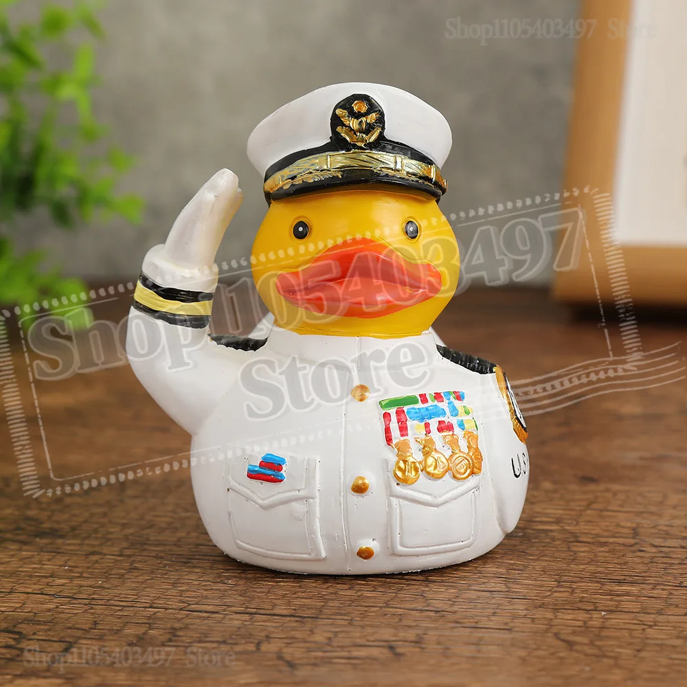 

2026 Duck Officer Resin Figurine Creative Desk Decor Ornament Funny Statue Gift for Friends Colleagues