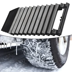 Car Anti-Skid Chain Sand Road Tire Pad Winter Tire Wheel Anti-Skid Belt Pad Non-Slip Small Tire Traction Mat Plate Black