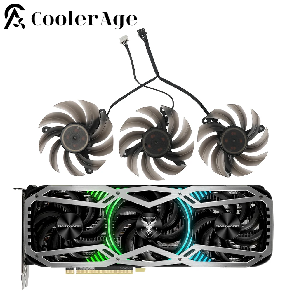 

82 мм FD8015U12D RTX3060Ti RTX370 для Gainward RTX 3060 Ti 3070 3070Ti 3080 3080Ti 3090 Phoenix GS GPU охлаждающий вентилятор