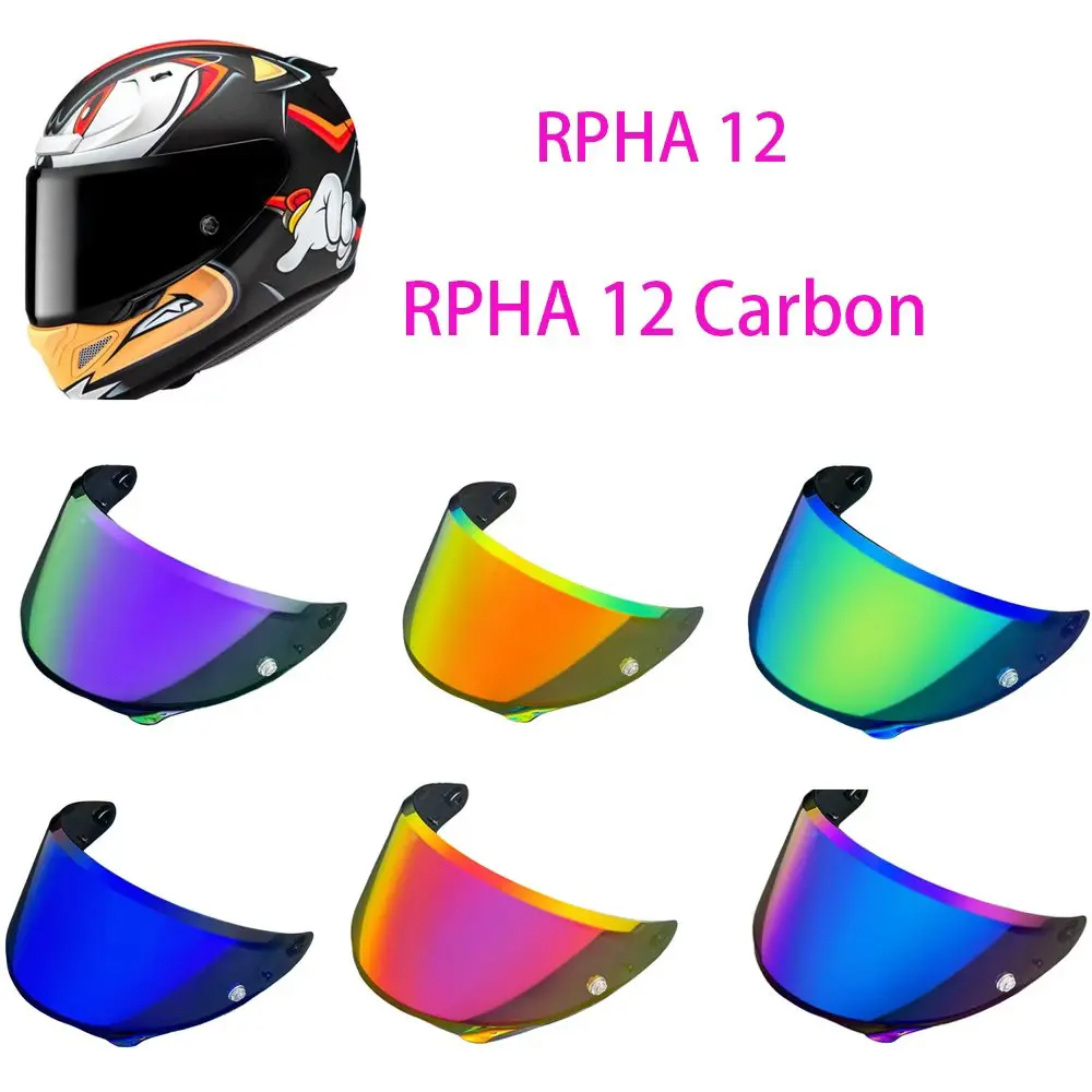 

for HJC Rpha12 Rpha12 Carbon HJ42 Visor Helmet Face Shield Anti Fog Visière Moto Replacement Durable UV Protection Accessories