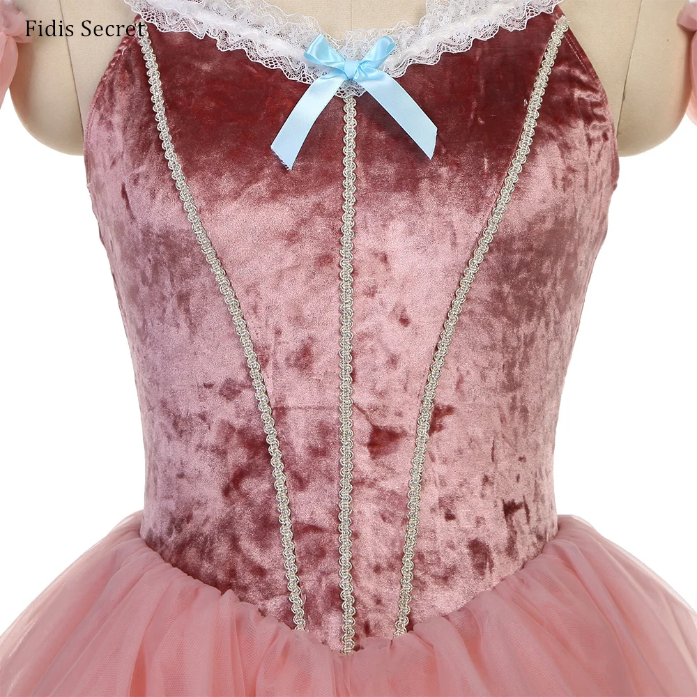 

Розовые профессиональные романтические туту-платья, мягкие тюлевые платья для девочек-балерин, балетные юбки для женщин, костюмы для сценических выступлений/соревнований