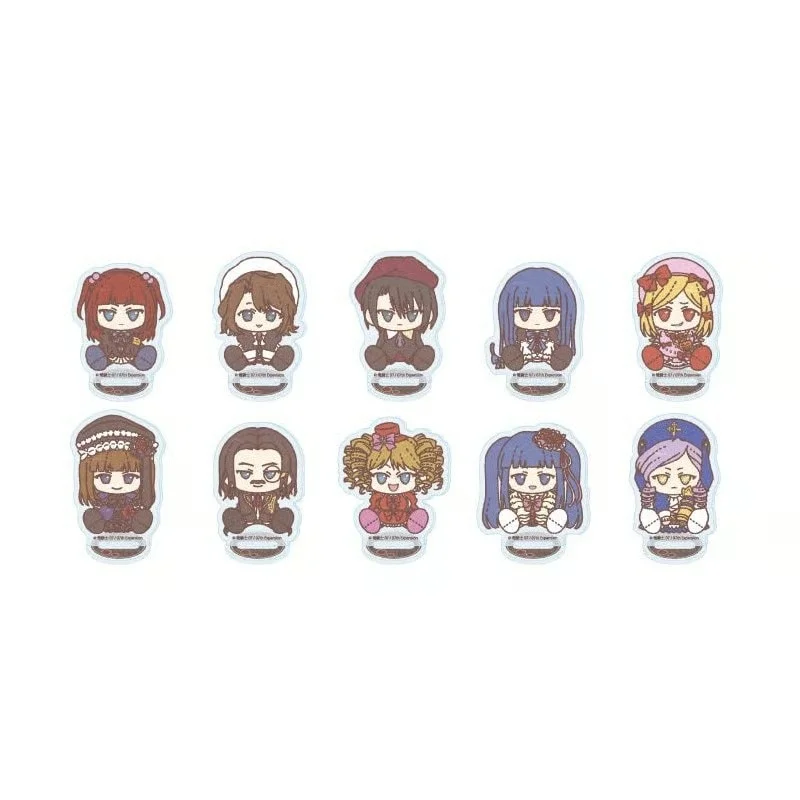 Anime Umineko When They Cry Q-style Cute Sitting Posture Battler Ushiromiya Ange Ushiromiya Acrylic Stand Model Plate Keychains