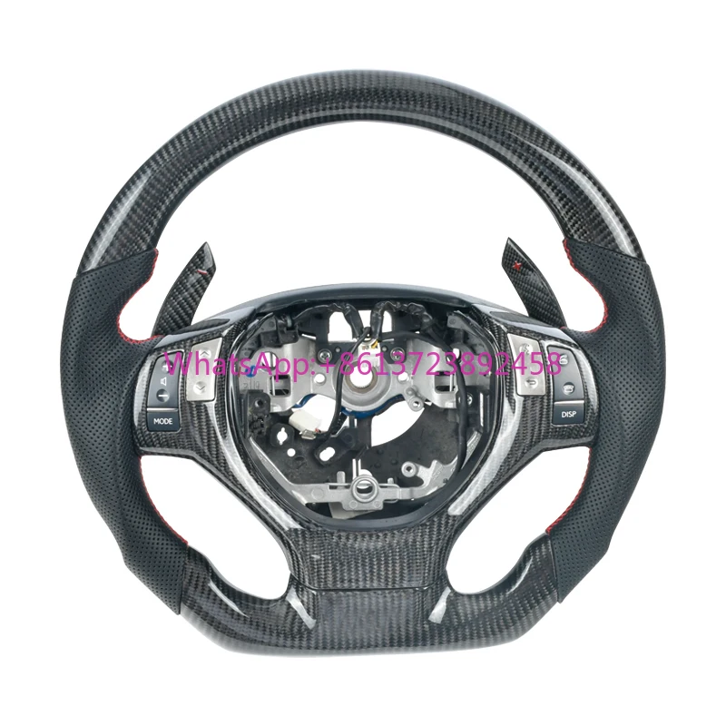 

Customized Carbon Fiber Steering Wheel Black Leather Suitable for Lexus Gs200t Gs250 Gs350 Rx350 Rx450 Es350 Es300 2012-2014