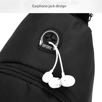 Men's Oxford Cloth Crossbody Bag New Trend Chest Bag Fashionable and Portable Shoulder Bag 6