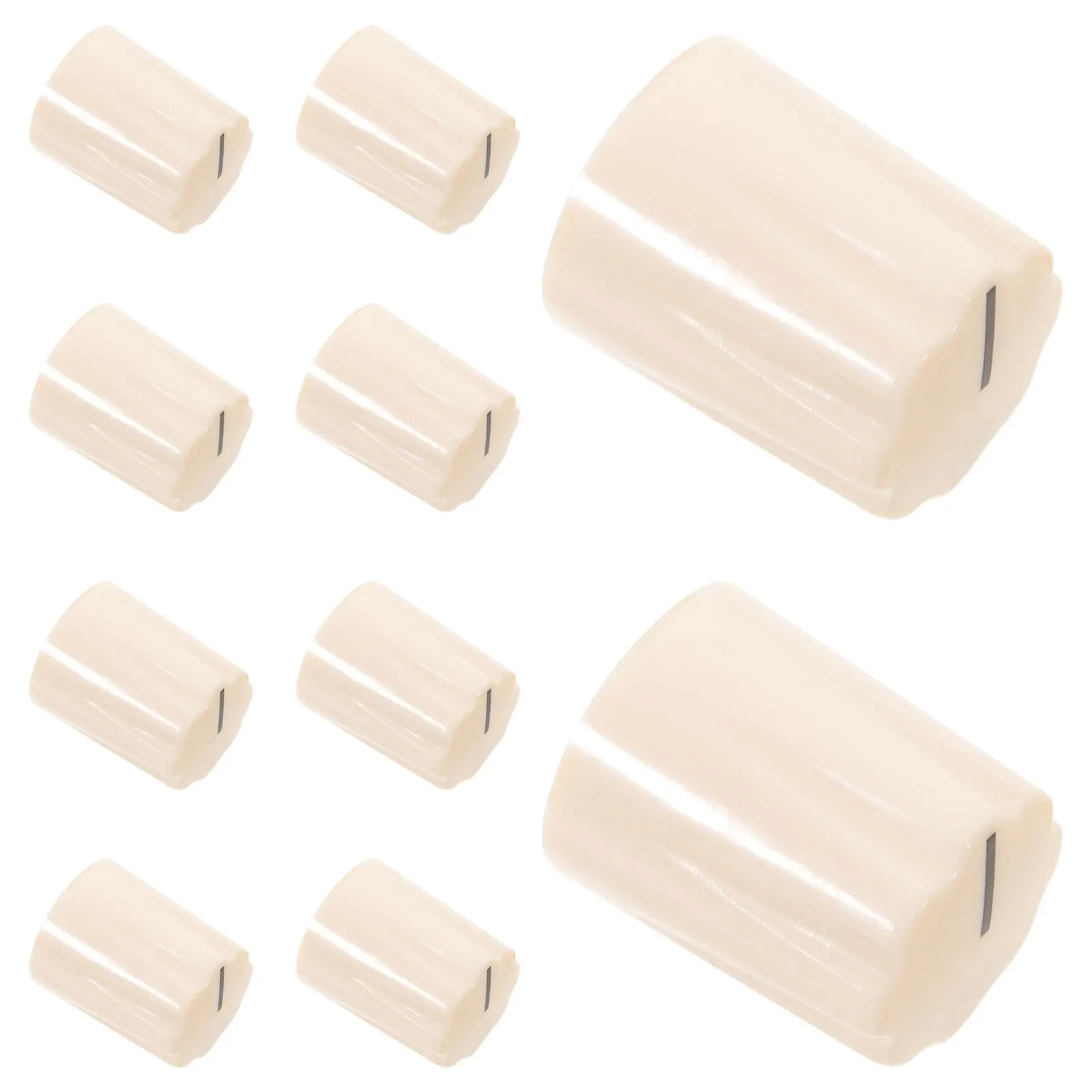 

10Pcs Potentiometer Knob Set 13x16mm Electric Guitar Control Knobs for Volume Tone Amplifier Pedal Replacement Smooth Audio
