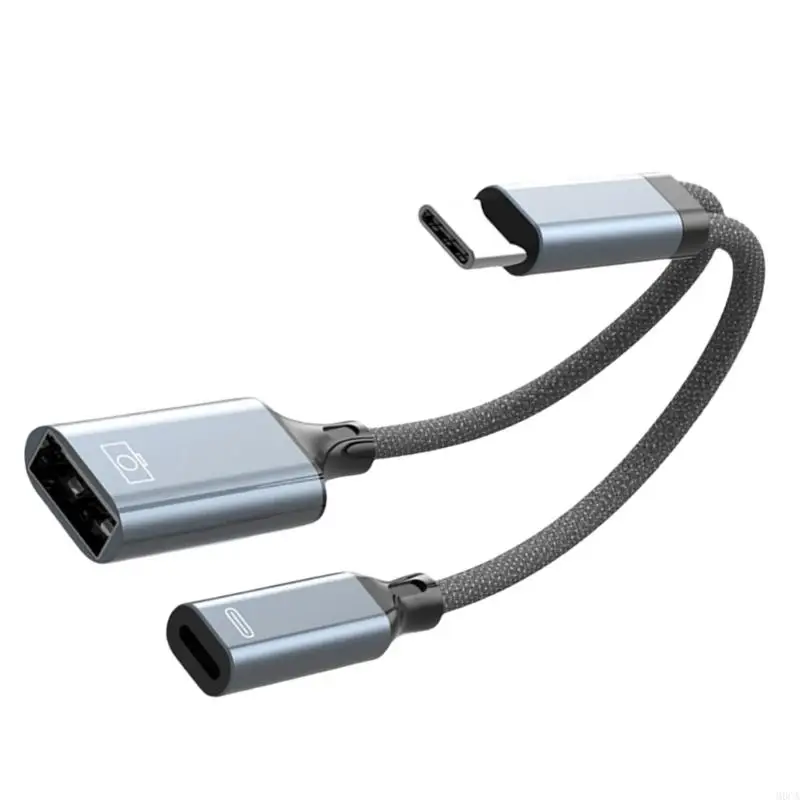 M6CA Simultaneous Charging And Audios USB C Splitter Adapter Fast Listening