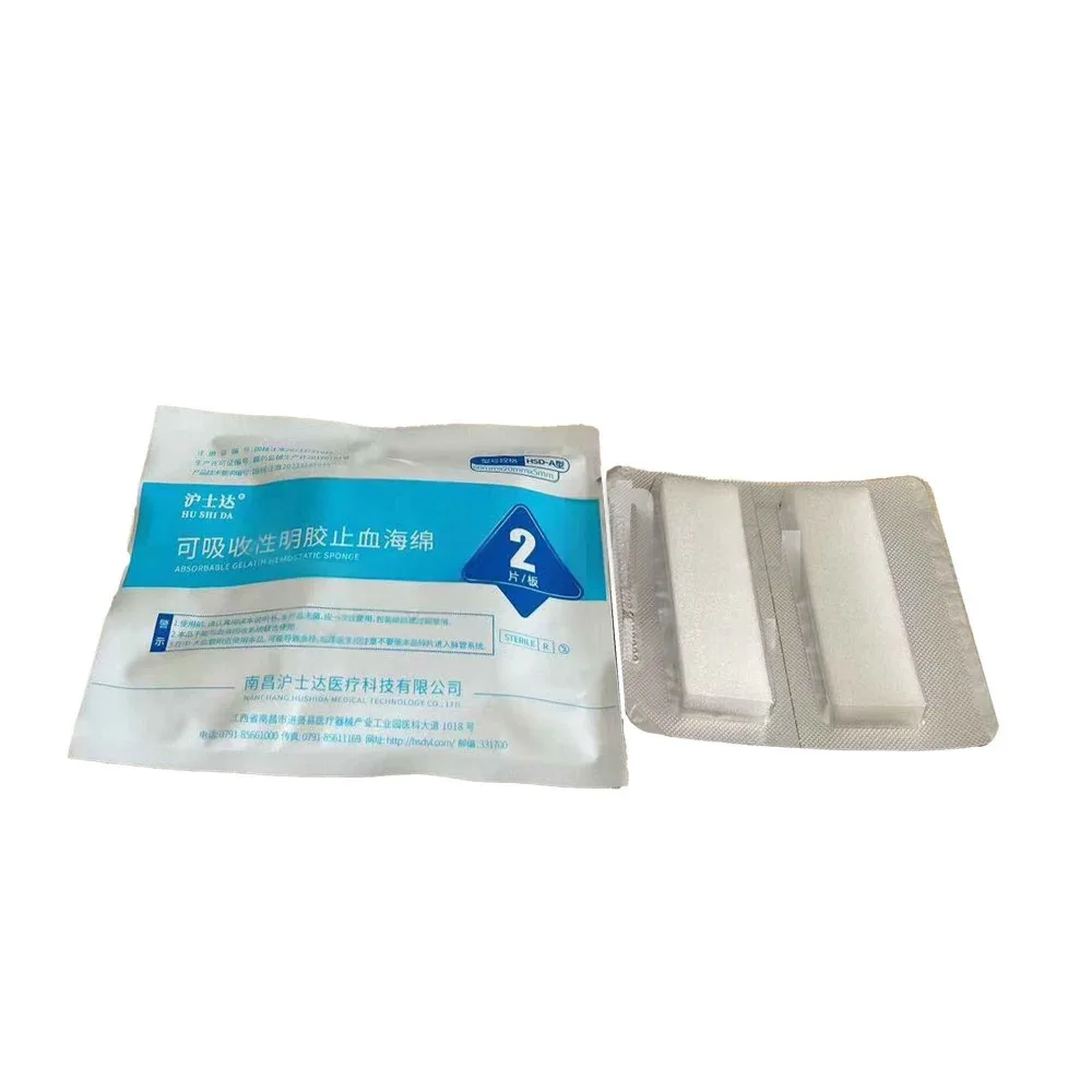 Absorbable Gelatin Hemostatic Sponge, Sterile Dental Dressing for Tooth Extraction & Implant Surgery, Oral Bleeding Control