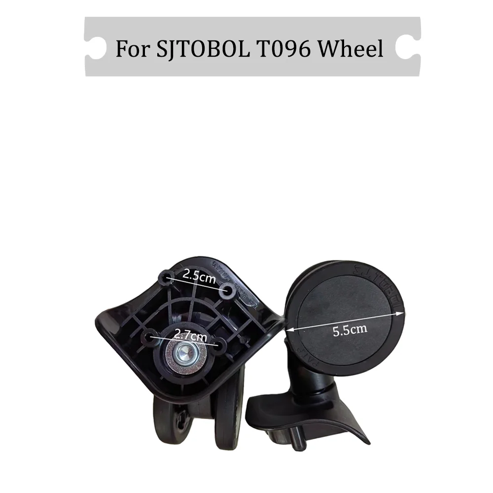 

For SJTOBOL T096 Universal Wheel Black Replacement Suitcase Rotating Silent Smooth Convenient Shock Absorbing Accessories Wheels