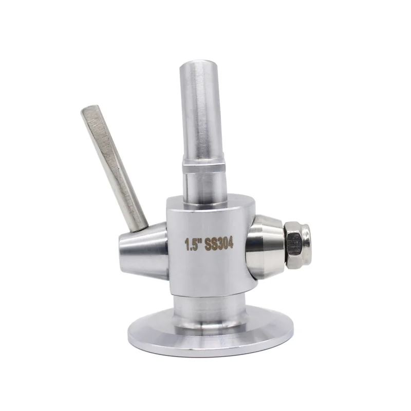 

1.5" Tri Clamp Connect Clover 50.5mm Ferrule OD SUS304 Sanitary Sample Valve Beer Homebrew Fermentation Extract Sampling