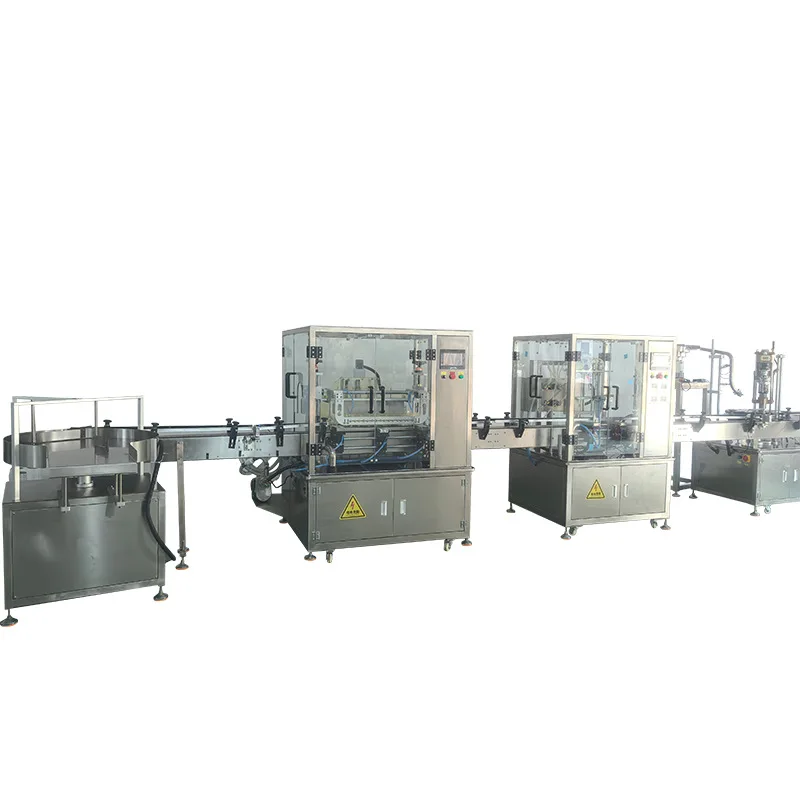 

Fully automated linear filling machine production line