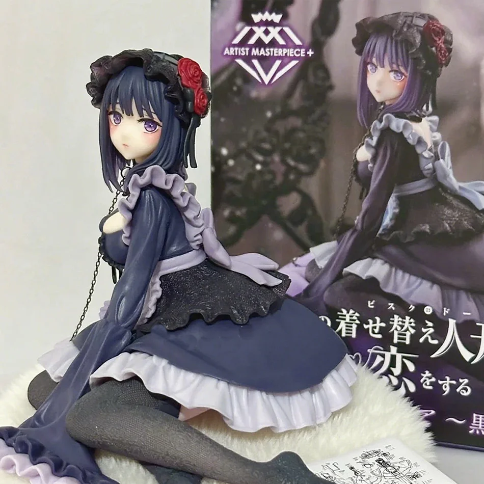 New My Dress-Up Darling Anime Figure Black Maid Outfit Kitagawa Marin Action Figure Shizuku Kuroe Figurine Collection Model
