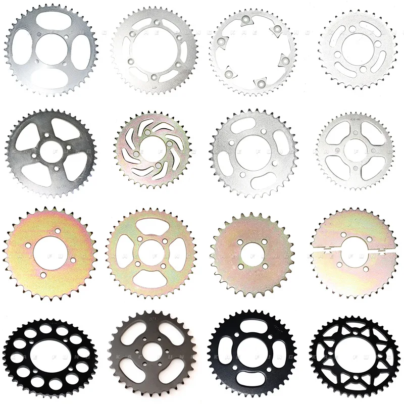 

420 428 520 530 Motorcycle Rear Sprocket, Steel Rear Sprocket Wheel for Dirt Bike ATV Go Kart, Drive Sprocket Kit