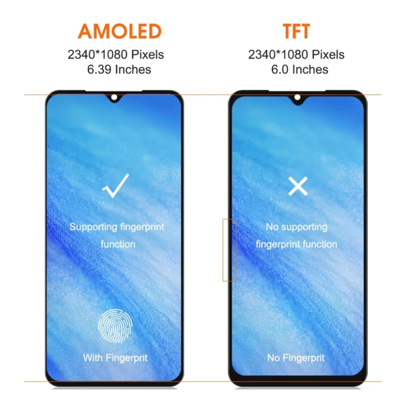 Tested AMOLED TFT  Display For Xiaomi Mi 9 LCD Display Touch Screen Digitizer Assembly With Frame For Xiaomi Mi 9 Mi9 LCD Screen