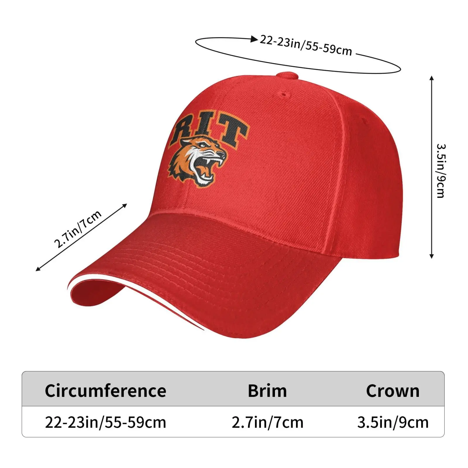 Cappello da Baseball Unisex classico da Baseball Unisex con Logo del Logo della tecnologia di hunter, cappello da papà regolabile in Casquette rosso