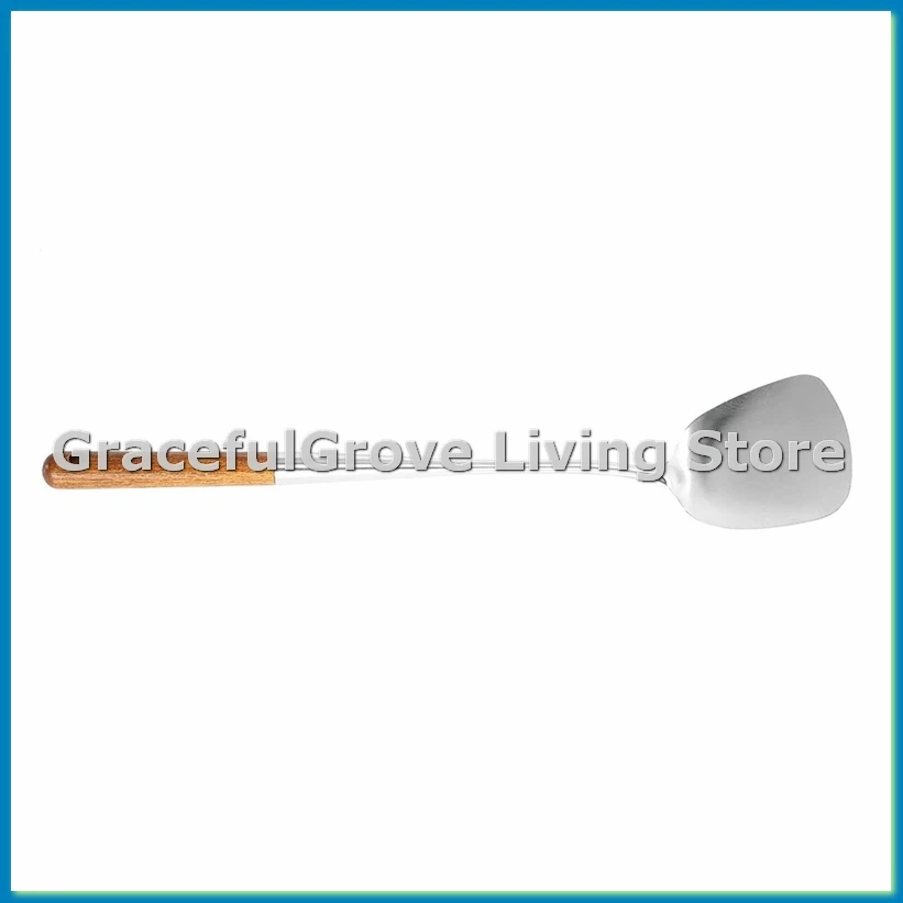 

Шпатель для вока, шпатель для вока 17 дюймов, шпатель для вока из нержавеющей стали-ABFB