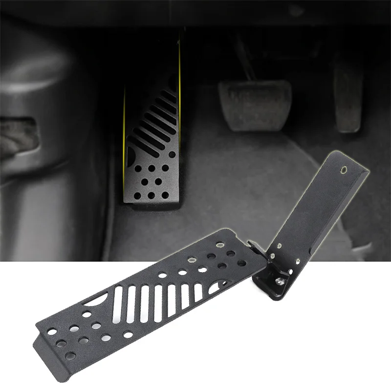 

1set Left Foot Rest Pedal Black Left Pedal For Jeep Wrangler JL JLU 2018 2019 2020 2021 2022 Car Modified Pedal Car Supplies