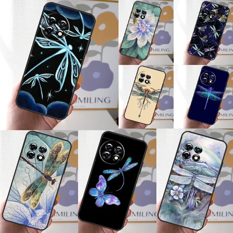 Dragonfly Animal Art Case For OnePlus 12 11 9 10 Pro 10R 8T 10T 12R OnePlus Nord CE 3 2 Lite N30 N20 N10 Cover