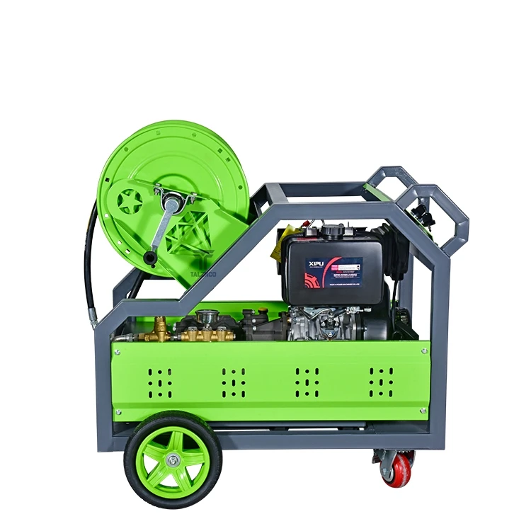 Single Cylinder 18HP 2175Psi 150Bar 30L/Min Gasoline Pipeline Drain Cleaning Machine