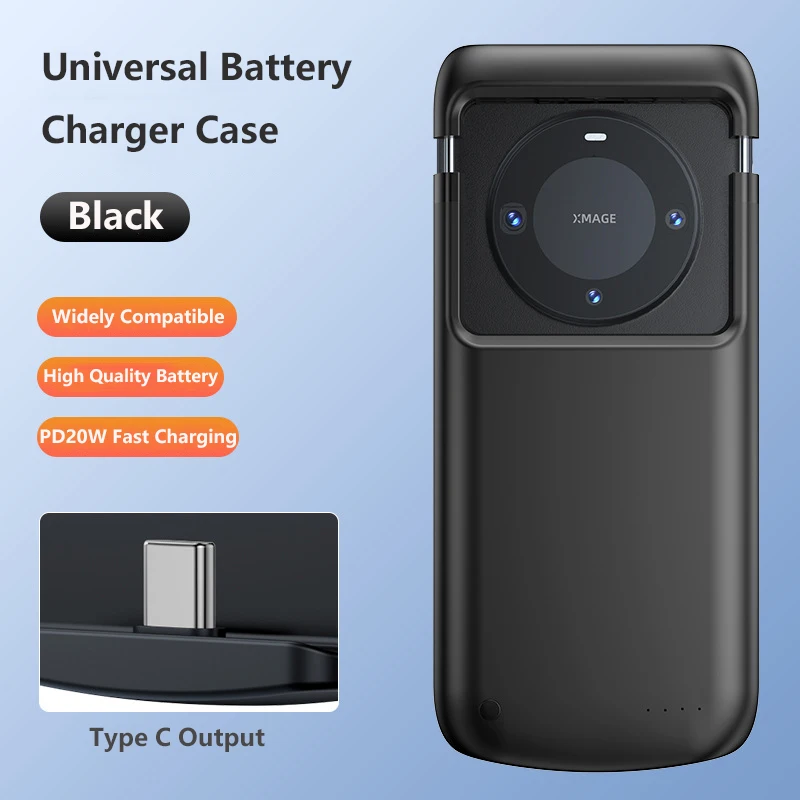 

Универсальный аккумуляторный чехол емкостью 10000 мАч для iPhone 17 16 15 14 13 12 XS Max XR SE2020 Samsung Huawei Power Bank, зарядное устройство, крышка