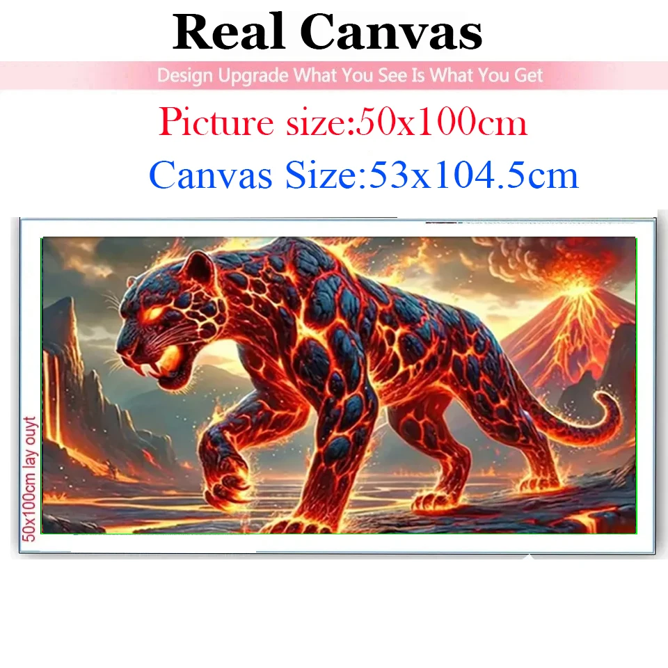 Fantasy Fierce Fire Leopard Unicorn Tiger DIY Diamond Painting New 2025 Diamond Mosaic Full Square Round Embroidery Cross Stitch