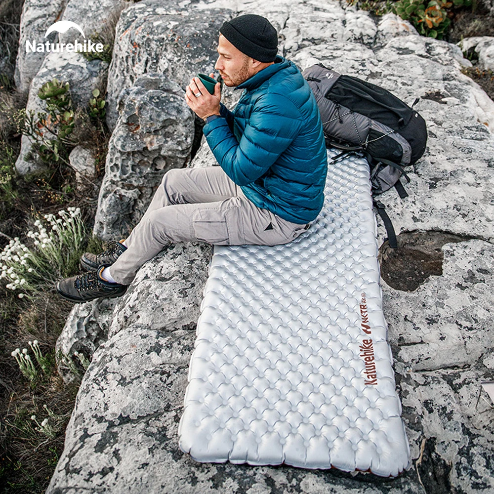 

Naturehike Inflatable Mat 3.2/5.8/8.8 R Value Outdoor Ultralight Sleeping Pad Camping Portable Tent Single Moisture-proof Mats