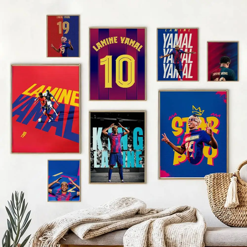 

L-Lamine No10 Y-Yamals Poster High Quality Dorm Living Room Aesthetic Wall Decoration Painting Stickers Gift