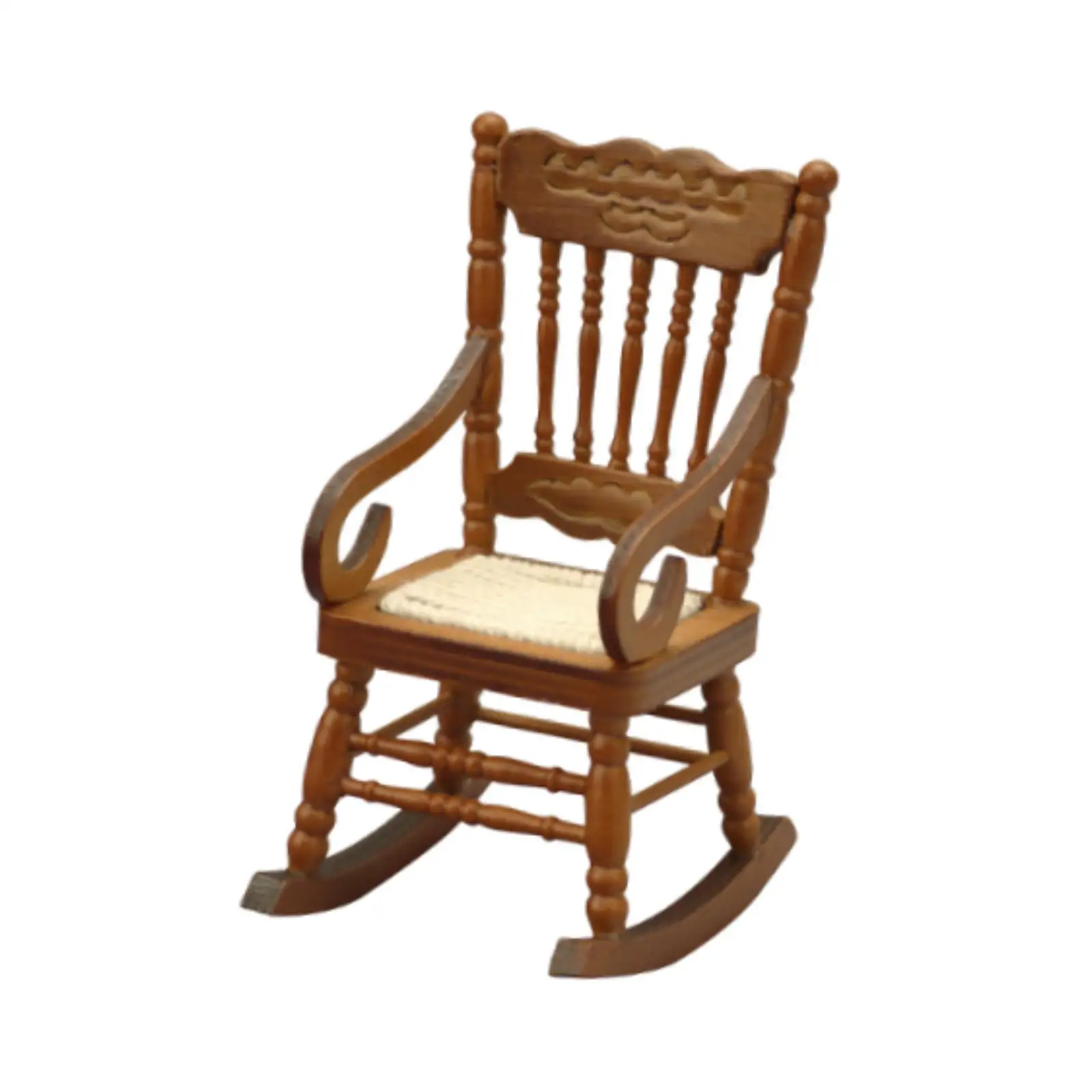 Miniaturowy zestaw mebli do zabawy w jedzenie w skali 1/12 Miniaturowe meble do domku dla lalek Krzesło do układania Sceneria DIY do ogrodu wróżek