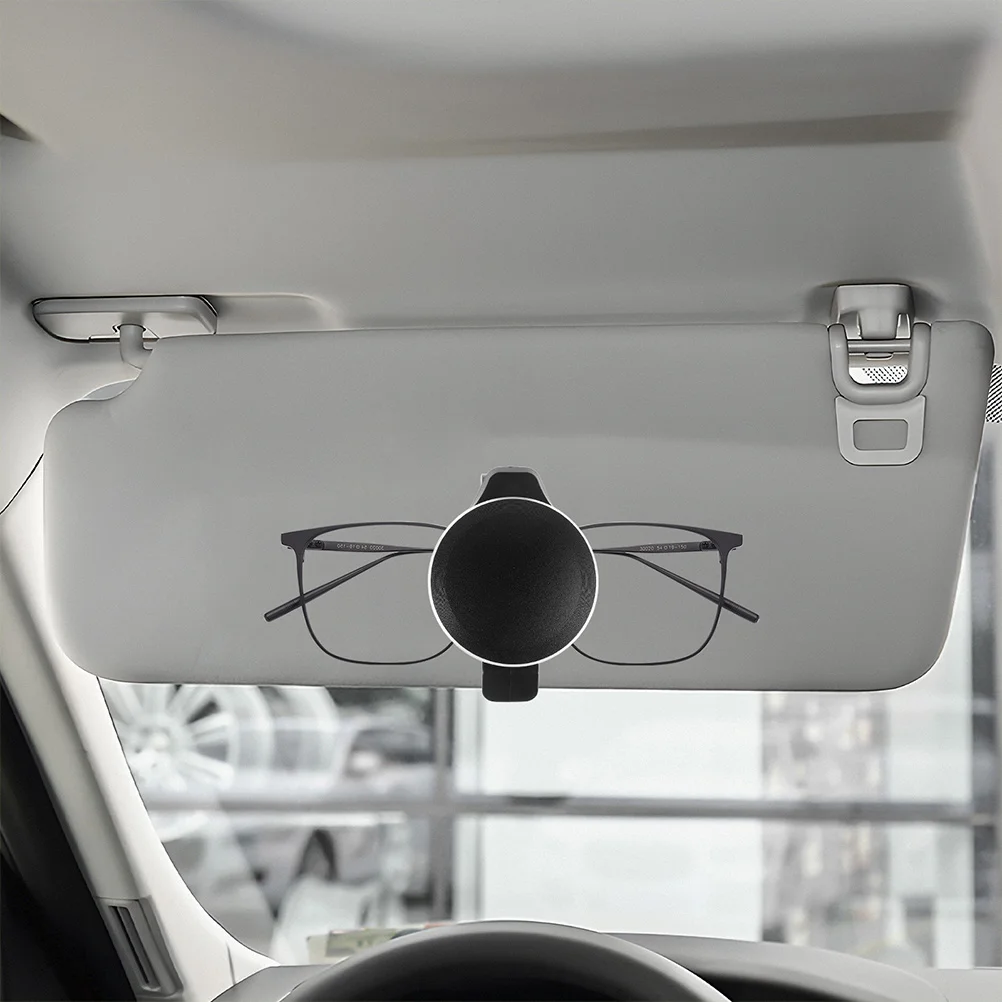 

2 Pcs Car Visor Glasses Clip Holder Sunglasses Eyeglasses Aluminum Alloy Durable Storage Solution Multifunctional Car Accessory
