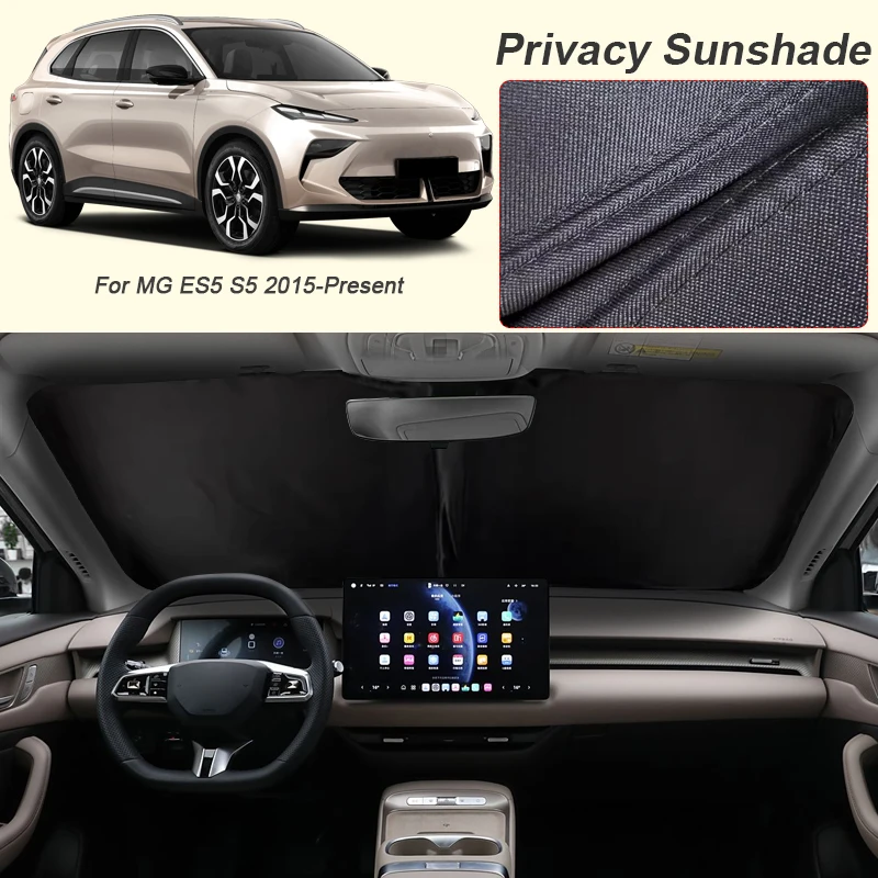 

Car Black Window Privacy Sunshade For MG ES5 S5 2015-Present Auto Anti-UV Heat Insulation Protect Cover Interior Accessory