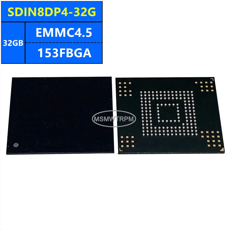 SDIN8DP4-32G SDIN8DE4-32G-Q SDIN8DE4-32G EMMC4.5 32GB 153FBGA Memory Chip IC Electronic Components New Original