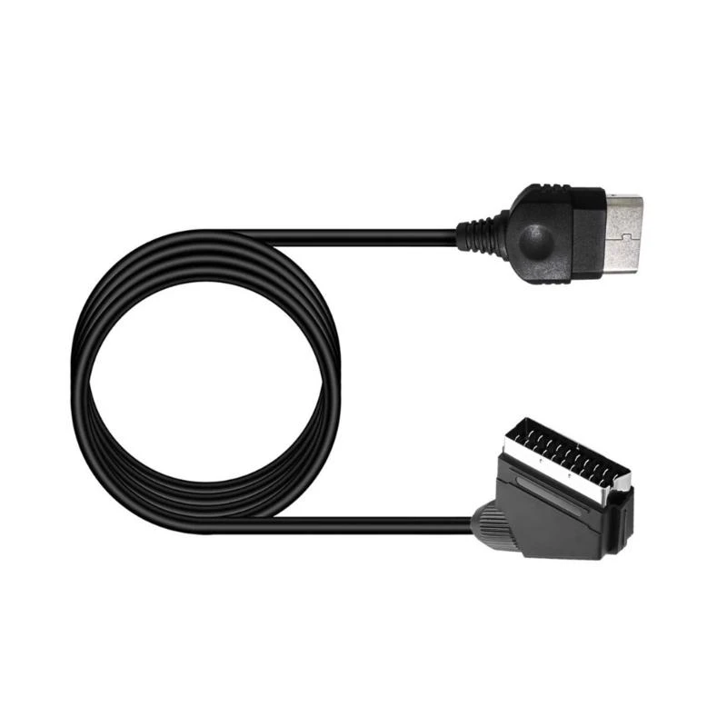 Fast Speed RGBs SCART Connectors for Original Gen1 Systems Black Wire 83CF