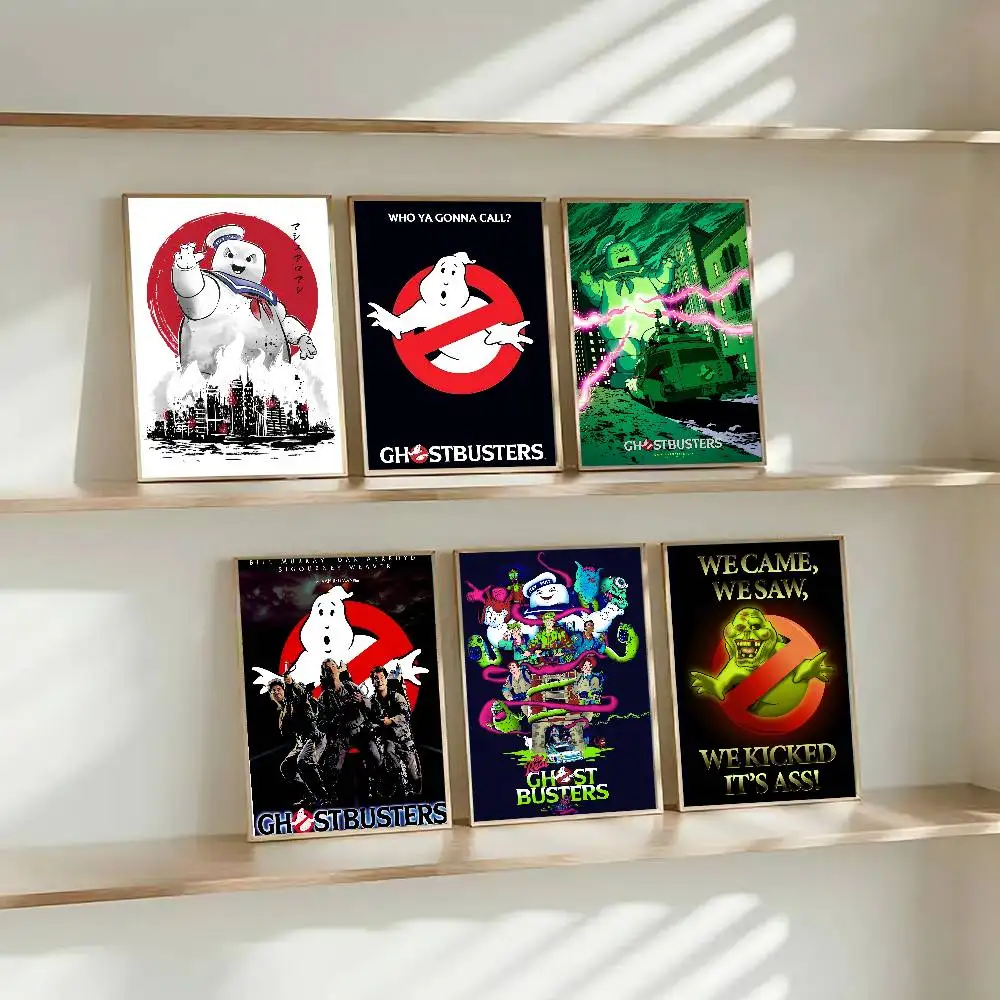 ملصق غطاء فيلم G-Ghostbusters عالي الجودة مطبوع مقاوم للماء ملصق فني جداري لشريط ديكور غرفة المعيشة هدية