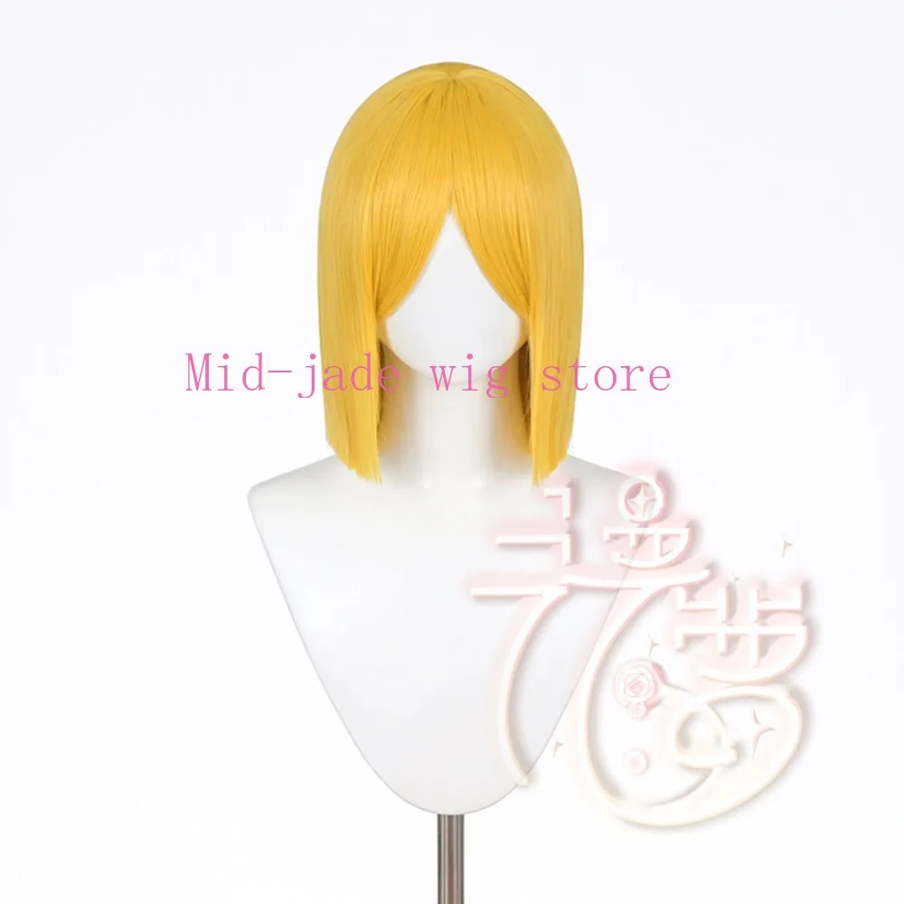 Yellow Diamond Cosplay Wig Golden Hair Style Realistic Scalp Synthetic Fiber Wig Character Hair Accessory view 4