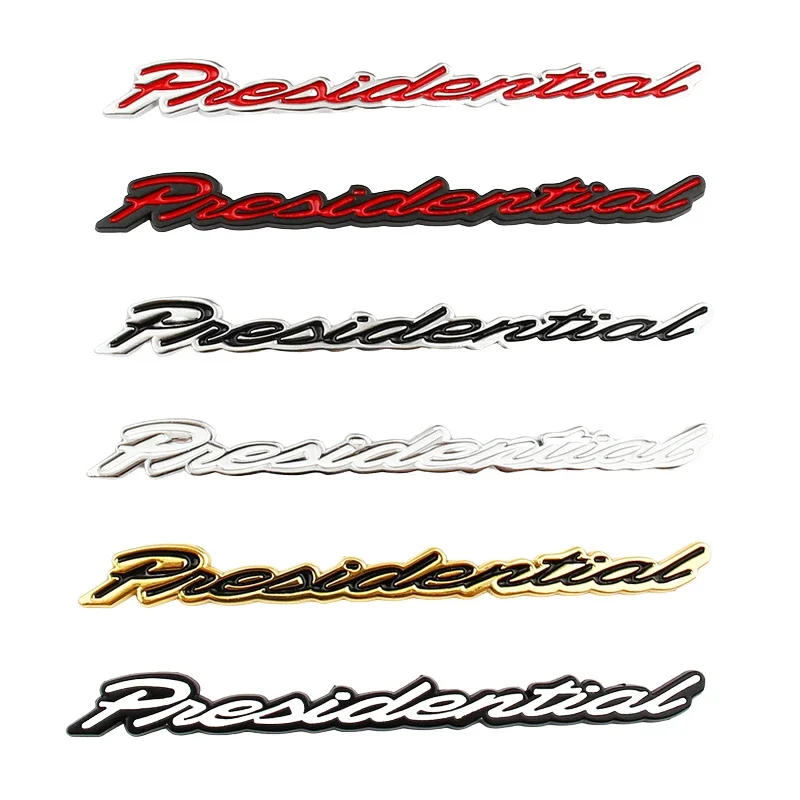 

Pneoidential logo emblem car stickers for Lincoln aviator modified accessories 3.0t V6 AWD President rear trunk label decorate
