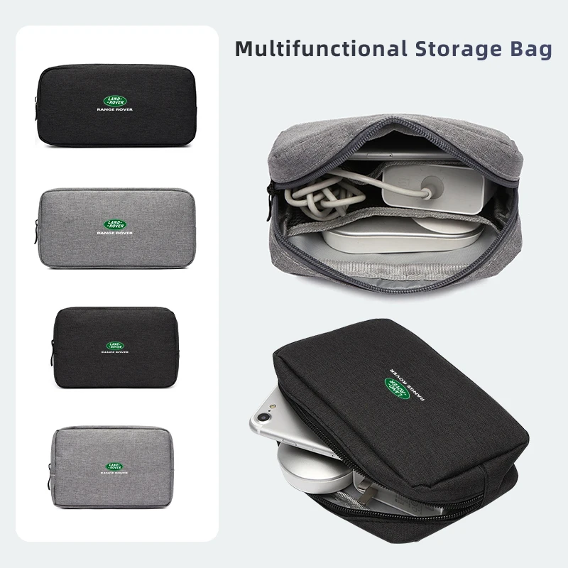 Digital Product Organiser Three Layer Charging Cable Storage Storage Bag For Land Rover Freelander L2 LF Range Rover Evoque 3 4