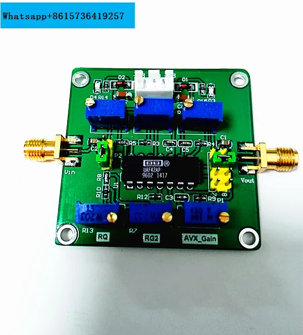 

UAF42 High pass Low pass Bandpass Filter Frequency Gain Q-value Adjustable Filtering Universal Filter