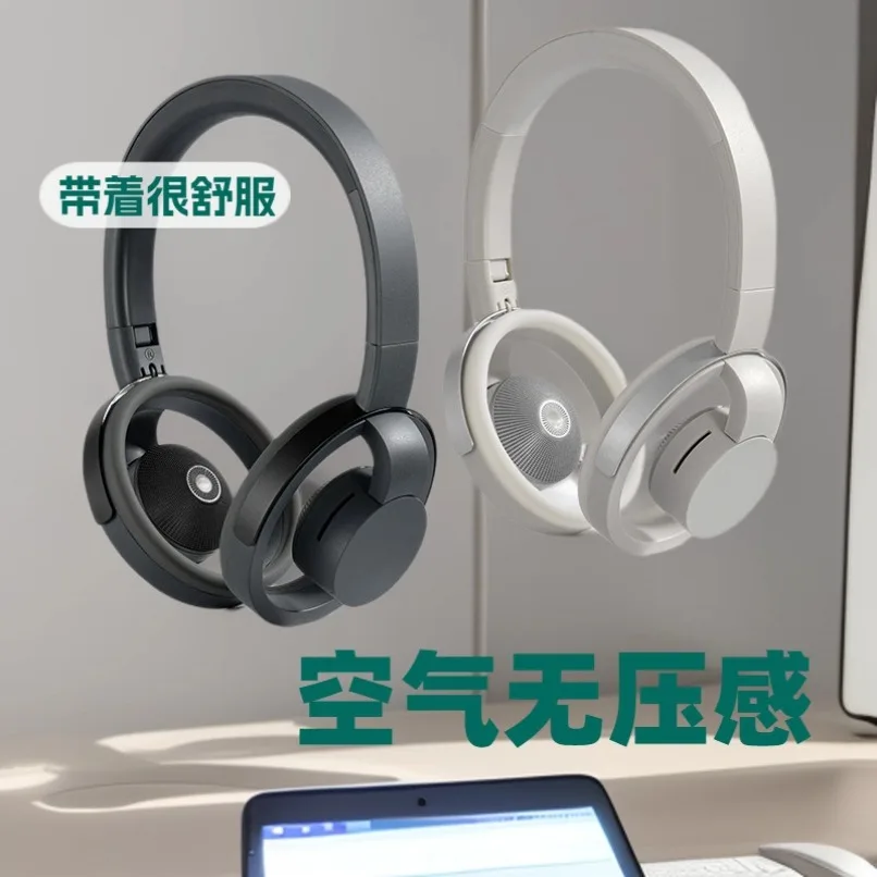 Cross‑border Private Mold Open‑Back Over‑Ear Bluetooth Headset Hollow Design Pressure‑Free Comfortable Headphones with Mic