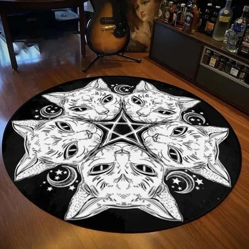 Home decoration personalized carpet Gothic Satan carpet bedroom living room entrance floor mat bathroom absorbent door mat