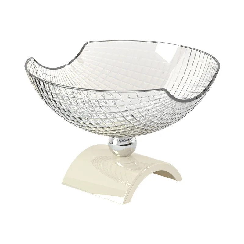 

, household light luxury, high-value coffee table, high-footed fruit plate large snack, snack dried fruit plate placement plate